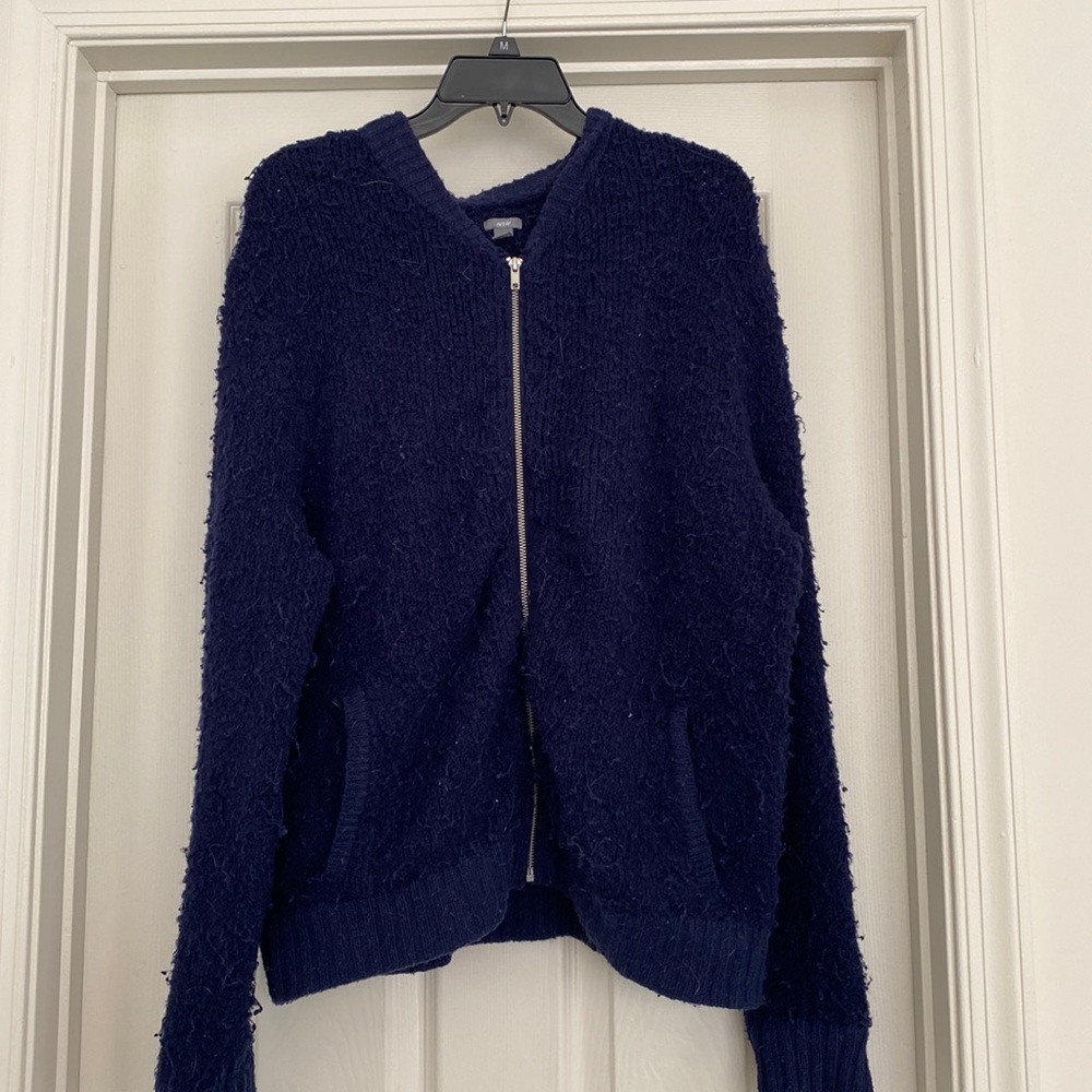 Blue Zip Up Sweater Aerie